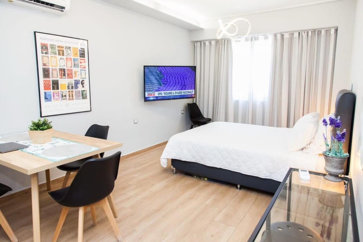 Contemporary And Chic Apartment In Central Atenas Exterior foto